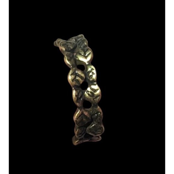Elven Leaf Fantasy Gold Tone Costume Ring Size 6 - Picture 4 of 14